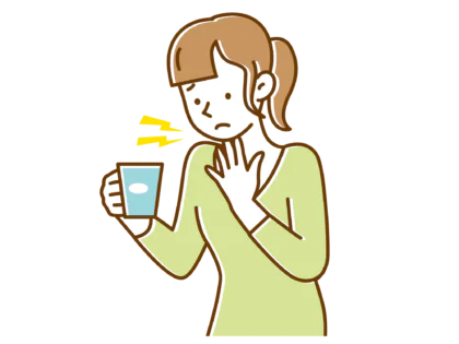 喉の違和感 イメージ