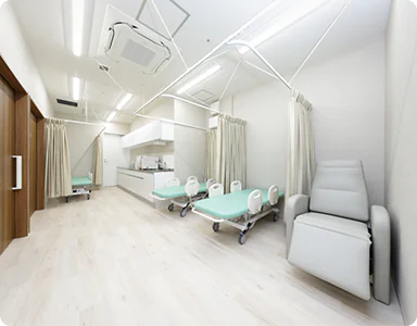 検査後は寝たままリカバリースペースに移動